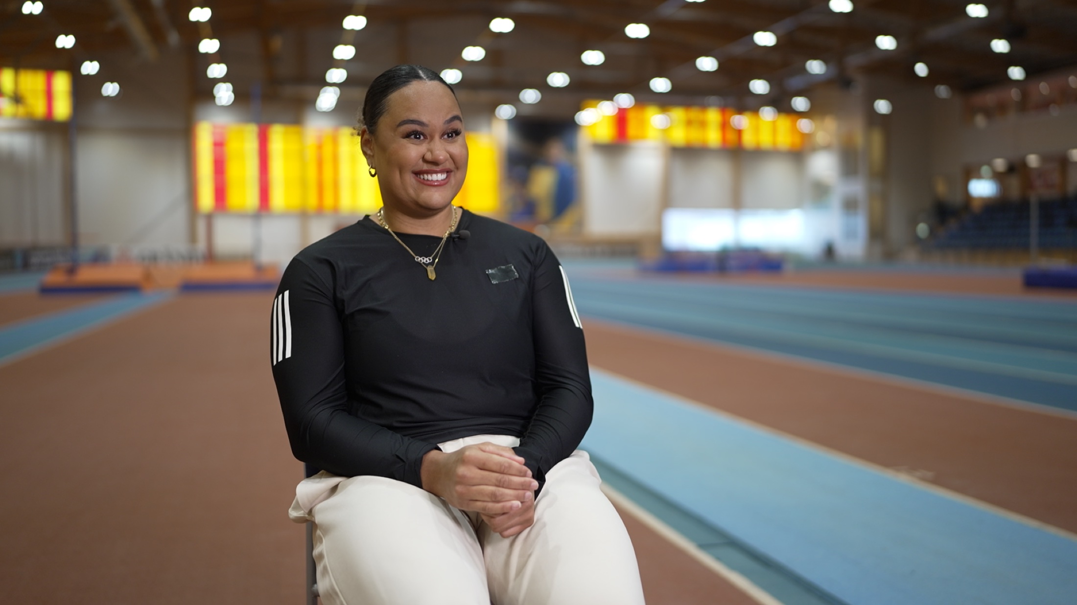Intervju med idrottare i friidrottsarena
